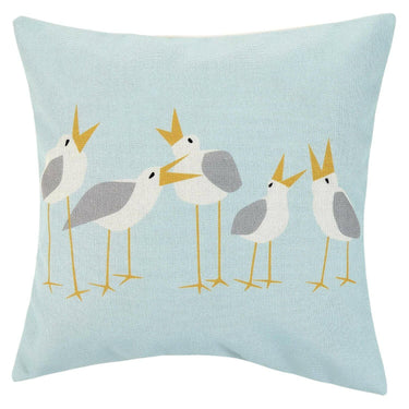 Seagulls Printed Indoor/Outdoor Throw Pillow, 20